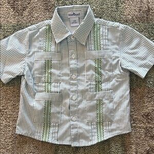 Blue Quail Guayabera Shirt - 12 Month